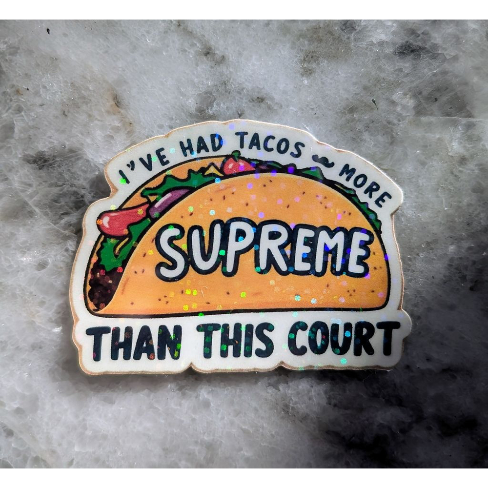 Supreme Taco Waterproof Sticker – 3x2 Inches (3 pack)